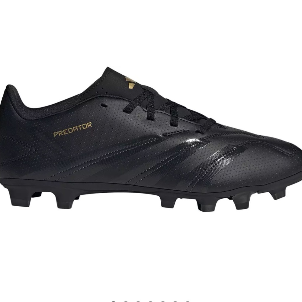 Adidas Predator Black and Gold Athletic Shoes